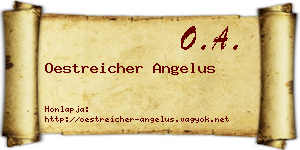 Oestreicher Angelus névjegykártya